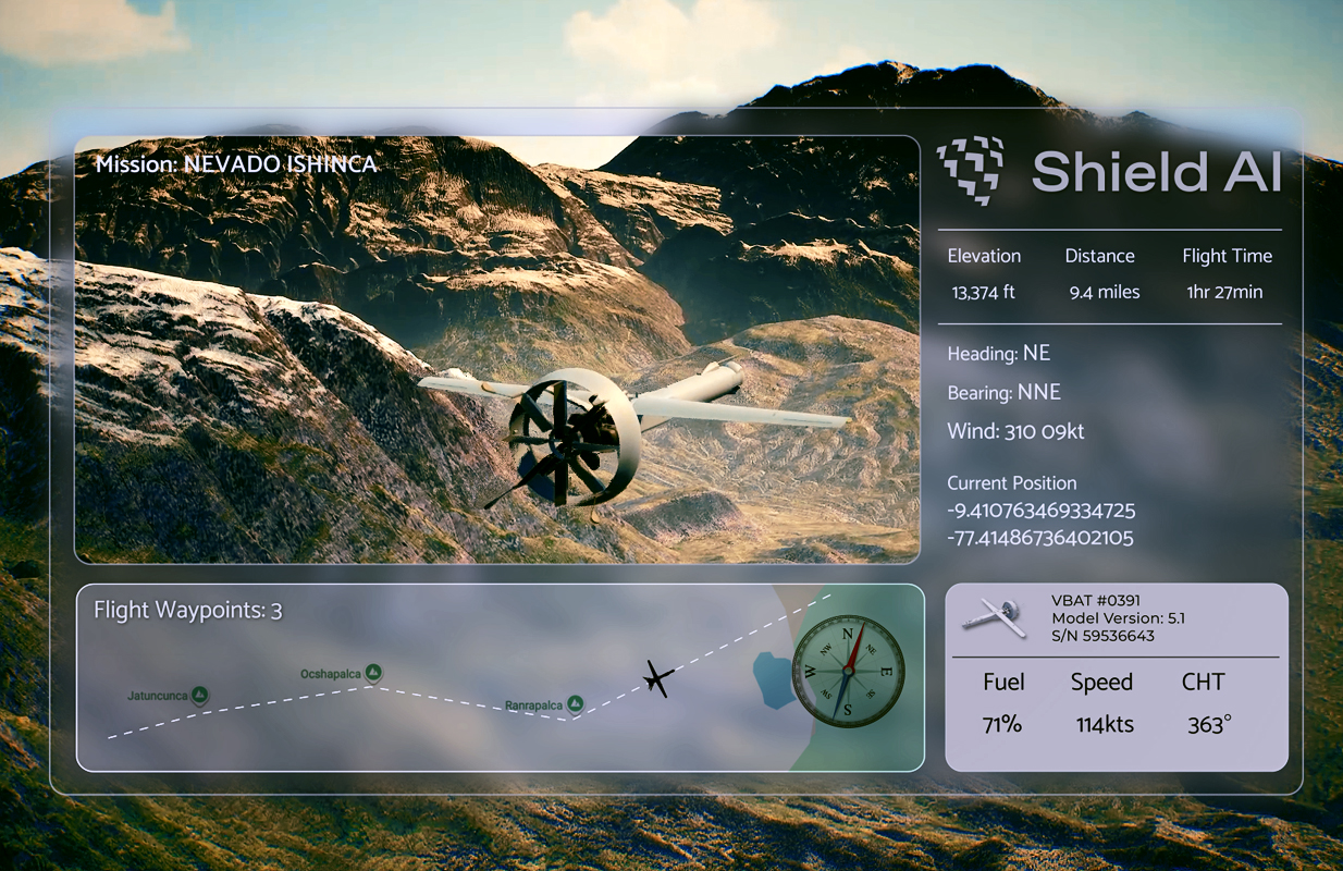 Shield AI V-BAT TACNA simulation